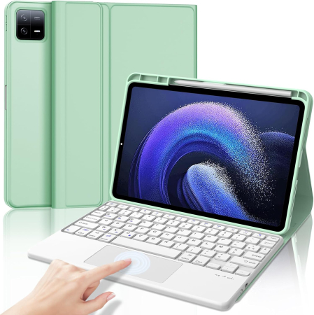 ACCESORII TELEFOANE - Husă si tastatură compatibil cu Xiaomi Pad 6/6 Pro 11-inch 2023 verde