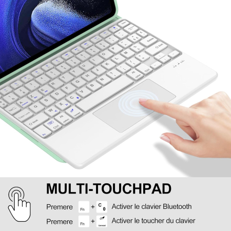 Husă si tastatură compatibil cu Xiaomi Pad 6/6 Pro 11-inch 2023 verde [4]