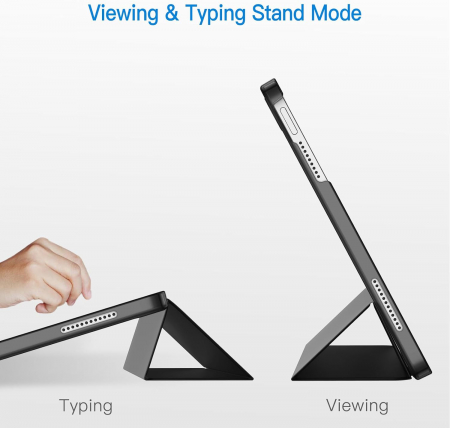 Husa tableta iPad 10 10,9 inchi, model 2022, generația a 10-a cu Auto Sleep Wake Deep Neagra [4]