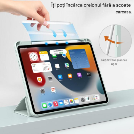 Husa tableta mov iPad Air 11 a 4-a/a 3-a/a 2-a generație (2022/2021/2020 cu Auto Sleep Wake [5]