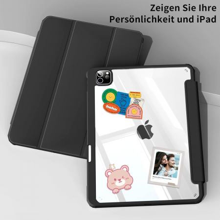 Husa tableta iPad Air 11 a 4-a/a 3-a/a 2-a generație (2022/2021/2020 cu Auto Sleep Wake Negru [4]