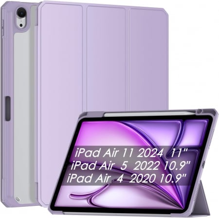 huse tablete - Husa tableta iPad Air 11 inch 2024 M2/ iPad Air 5/4 (2022/2020 10.9 inch) cu Auto Sleep Wake Mov
