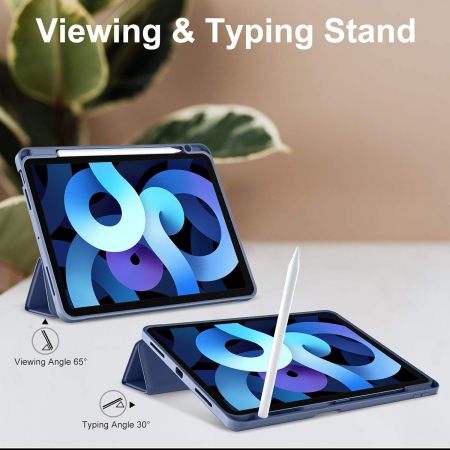 Husa tableta iPad Air 11 inch 2024 M2/ iPad Air 5/4 (2022/2020 10.9 inch) cu Auto Sleep Wake Albastru Navy [3]