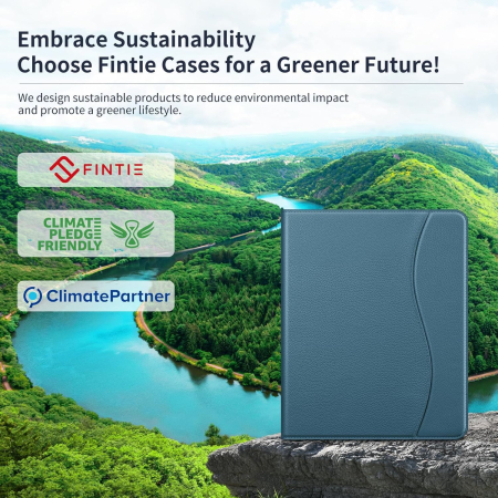 Husa tableta iPad Air 13 inch (2025/2024) M3/M2, suport de vizualizare multi-unghi, buzunar și suport pentru creion, trezire automată și somn [1]