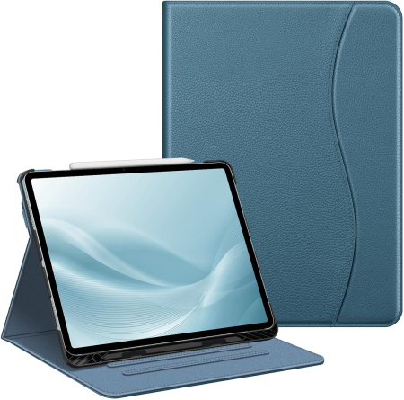 ACCESORII TELEFOANE - Husa tableta iPad Air 13 inch (2025/2024) M3/M2, suport de vizualizare multi-unghi, buzunar și suport pentru creion, trezire automată și somn