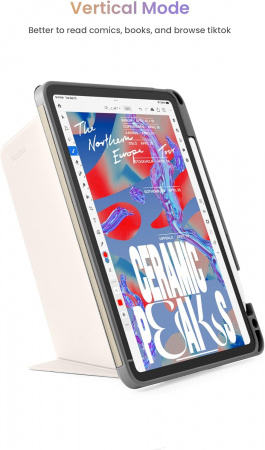 Husa pentru tableta iPad Air 11 inch M2 2024, iPad Air 10.9 inch generația 5/4 cu Auto Sleep Wake Alba [1]