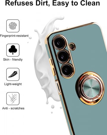 Husa telefon pentru Samsung Galaxy A15, dura, magnetica, cu 60° rotire, cu protectie ecran [5]