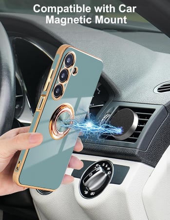 Husa telefon pentru Samsung Galaxy A15, dura, magnetica, cu 60° rotire, cu protectie ecran [2]