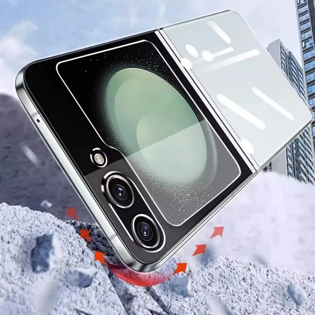 Husa telefon pentru Samsung Galaxy Z Flip 6 5G Soft Gel, transparenta [4]