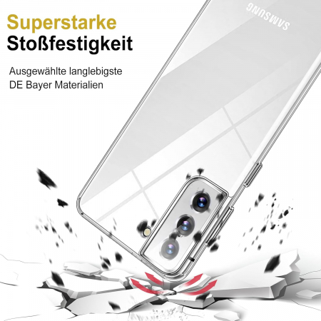 Husa telefon pentru Samsung Galaxy S22 5G, transparenta, silicon TPU moale, rezistent la șoc [3]