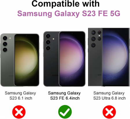 Husa telefon pentru Samsung Galaxy S23 5G, neagra, silicon TPU moale, rezistent la șoc [1]