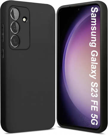 huse protectie - Husa telefon pentru Samsung Galaxy S23 5G, neagra, silicon TPU moale, rezistent la șoc