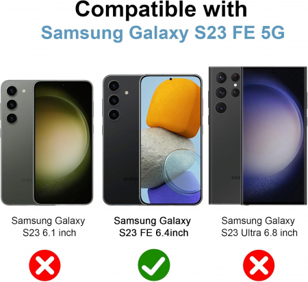 Husa telefon pentru Samsung Galaxy S23 5G, transparenta, silicon TPU moale, rezistent la șoc [1]