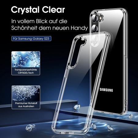 Husa telefon pentru Samsung Galaxy S23 6.1, transparenta, silicon TPU moale, rezistent la șoc [1]