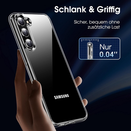 Husa telefon pentru Samsung Galaxy S23 6.1, transparenta, silicon TPU moale, rezistent la șoc [5]