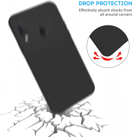 Husa telefon pentru Samsung Galaxy A40 TPU Soft Gel, negru [5]