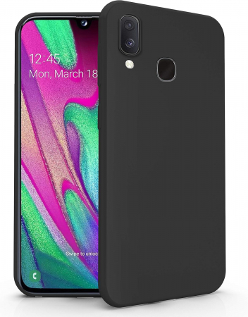 huse protectie - Husa telefon pentru Samsung Galaxy A40 TPU Soft Gel, negru