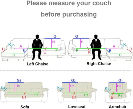 Husa universala alba anti-alunecare, protector de canapea cu textura groasa 90x120 cm [6]