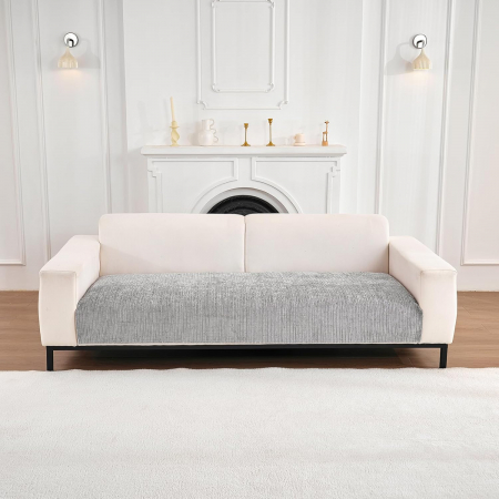 huse canapele - Husa universală anti-alunecare, protector de canapea solid cu textura groasă 70x90 cm, gri deschis