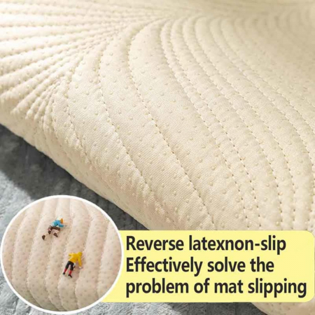 Husa universală anti-alunecare, protector de canapea solid cu textura groasă 90x90 cm, gri deschis [3]