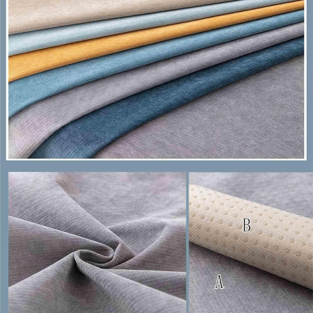 Husa universală anti-alunecare, protector de canapea solid cu textura groasă 100x100 cm, crem deschis [3]