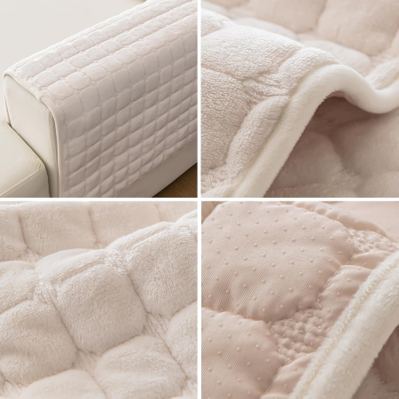 Husa universală anti-alunecare, protector de canapea solid cu textura groasă 110x180 cm [4]