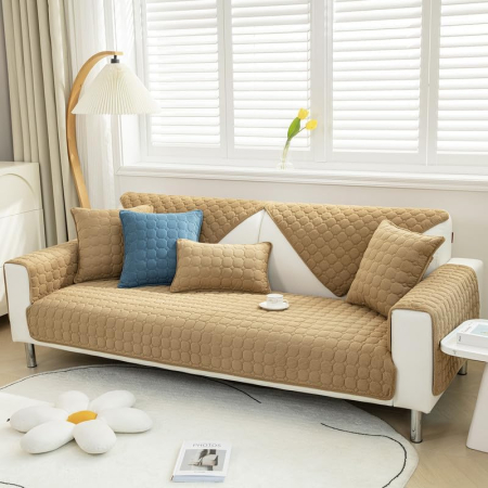 huse canapele - Husa universală anti-alunecare, protector de canapea solid cu textura groasă 70x180 cm