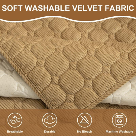 Husa universală anti-alunecare, protector de canapea solid cu textura groasă 70x180 cm [3]