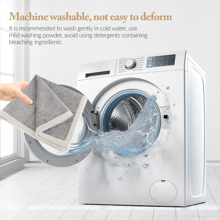 Husa universală anti-alunecare, protector de fotoliu, cu textura groasă 70x70 cm, gri deschis [5]