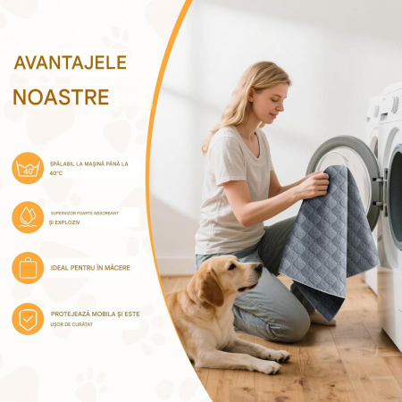 Husa universala gri impermeabila, lavabilă pentru canapea, pat & mașină, 137x208 cm [7]