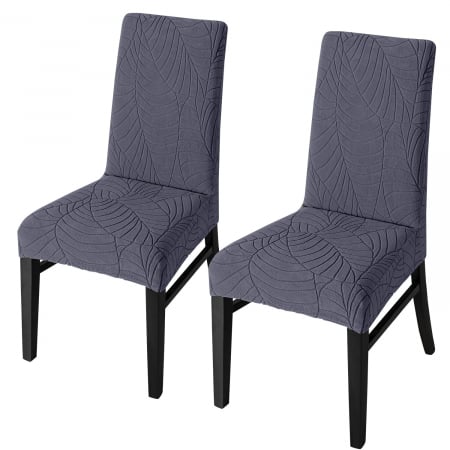 protectii scaune - Huse elastice, impermeabile, pentru scaune, culoare gri inchis, set 2 bucati