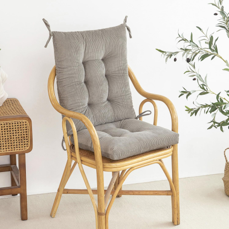 Perini pentru scaune, din catifea, cu burete gros, acopera sezut si spatar, set pentru 2 scaune [1]