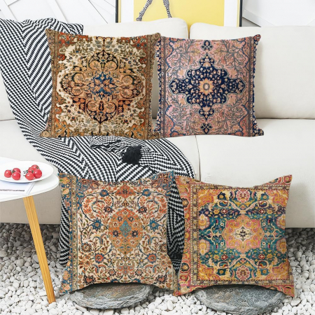 Huse pentru perini ornamentale 45x45 cm set 4 buc [1]