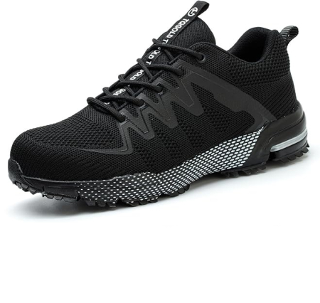 PANTOFI SPORT - Incaltaminte de protecție cu vârf din oțel, ușora, respirabila, antiderapanta – negru 40