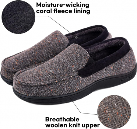 Incaltaminte lejera pentru barbati pentru casa, curte, gri, marimea 45 [1]