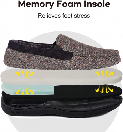 Incaltaminte lejera pentru barbati pentru casa, curte, gri, marimea 45 [2]