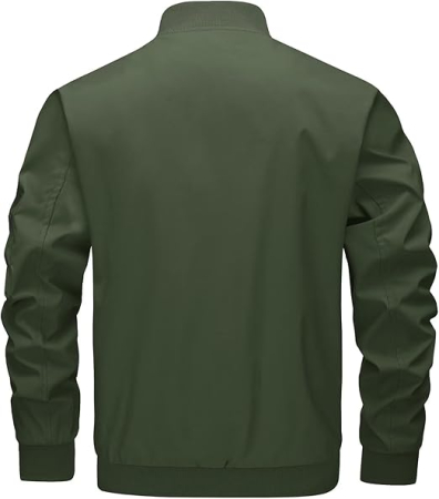 Jachetă verde casual de vara pentru bărbați, Slim Windproof  3XL [2]