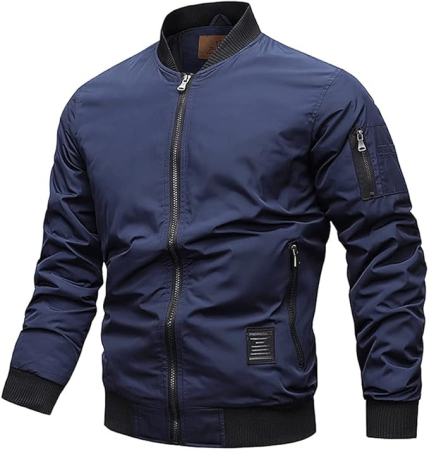 GECI BARBATI - Jacheta pentru bărbați, subțire, de primăvară, ușoară, esențială, casual, 3XL