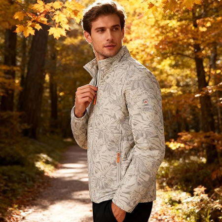 Jachetă polar unisex ușoară mânecă lungă stil pilot – Alb 3XL [3]