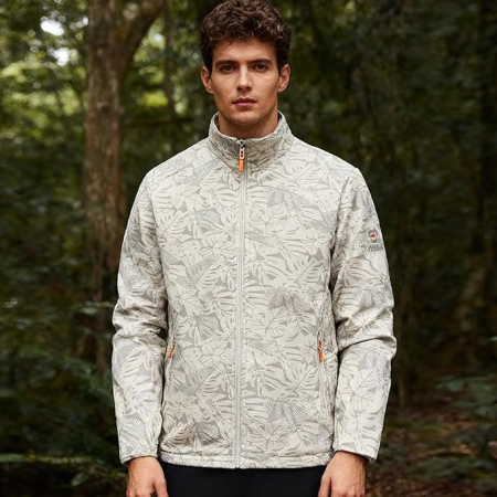 Jachetă polar unisex ușoară mânecă lungă stil pilot – Alb 3XL [2]