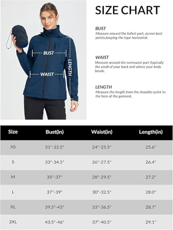 Jacheta neagra usoara de primavara pentru femei, respirabila, XL [4]