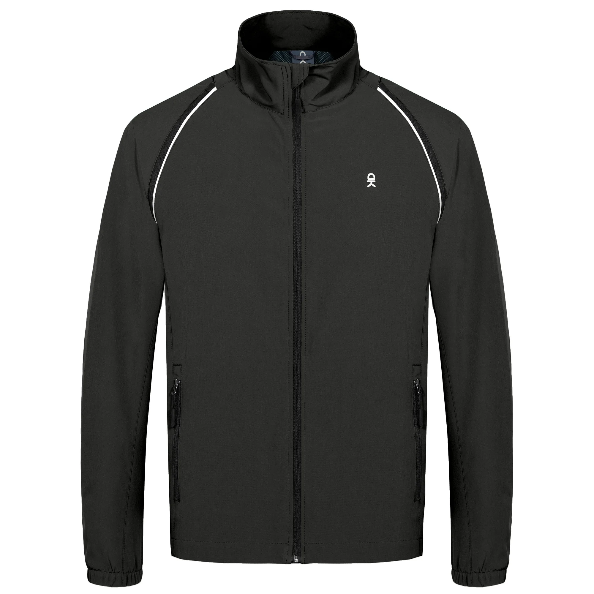 Geci si Veste dama - Jacheta usoara, respirabila, impermeabila, cu maneci detasabile, neagra 2XL