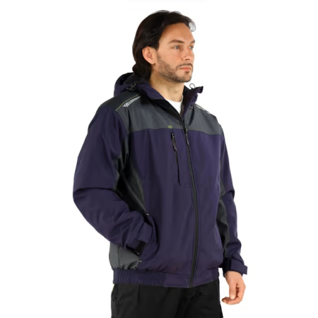 Geci si veste barbati - Jachetă albastra casual pentru bărbați, captusita, respirabila,  L