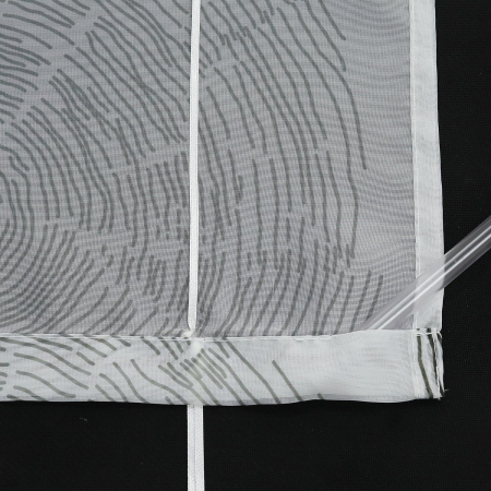 Jaluzea romană voile cu imprimeu cercuri transparentă cu bucle – Albastru 80x150cm [4]