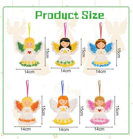 Joc de artizanat pentru impodobit pomul de Craciun, 24 piese [6]