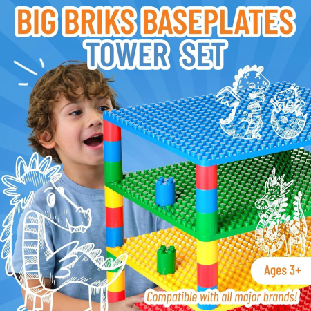 Joc de constructie pentru dezvoltarea imaginatiei si indemanarii tip LEGO, 48 piese [1]