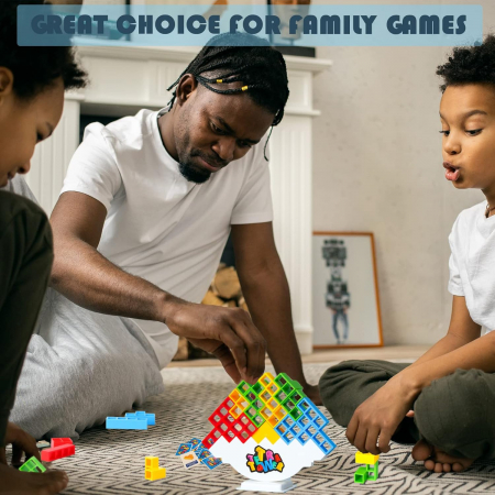 Joc de constructie turn de jucărie Tetris Balance 32 piese [1]