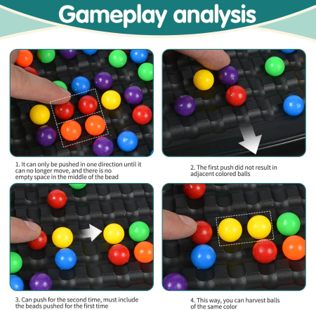 Joc de strategie pentru 2 persoane cu 80 de bile multicolore [3]