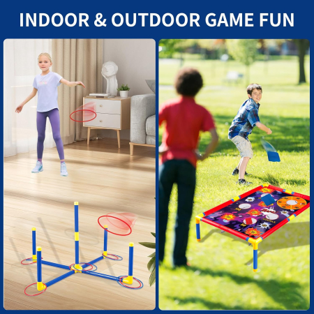 Jocuri de indemanare si tinta, 3 in 1, pentru interior sau exterior [3]