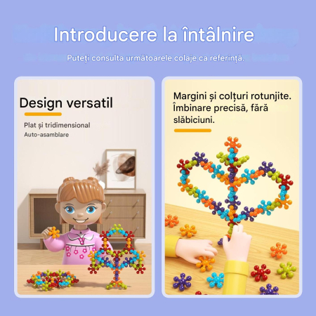 Joc educativ de asamblare, 200 piese de constructie pentru diferite forme geometrice - Copie [6]